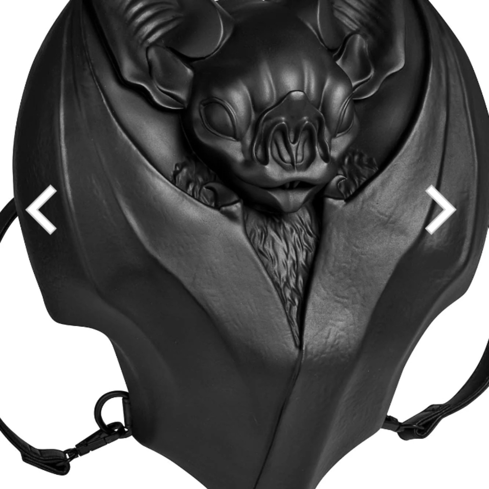 Killstar Vamped Up Bat Backpack, Black - Picture 2 of 12